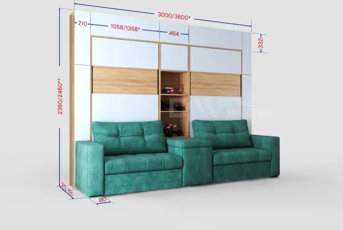 Шкаф-кровать трансформер "Twin 2.0"